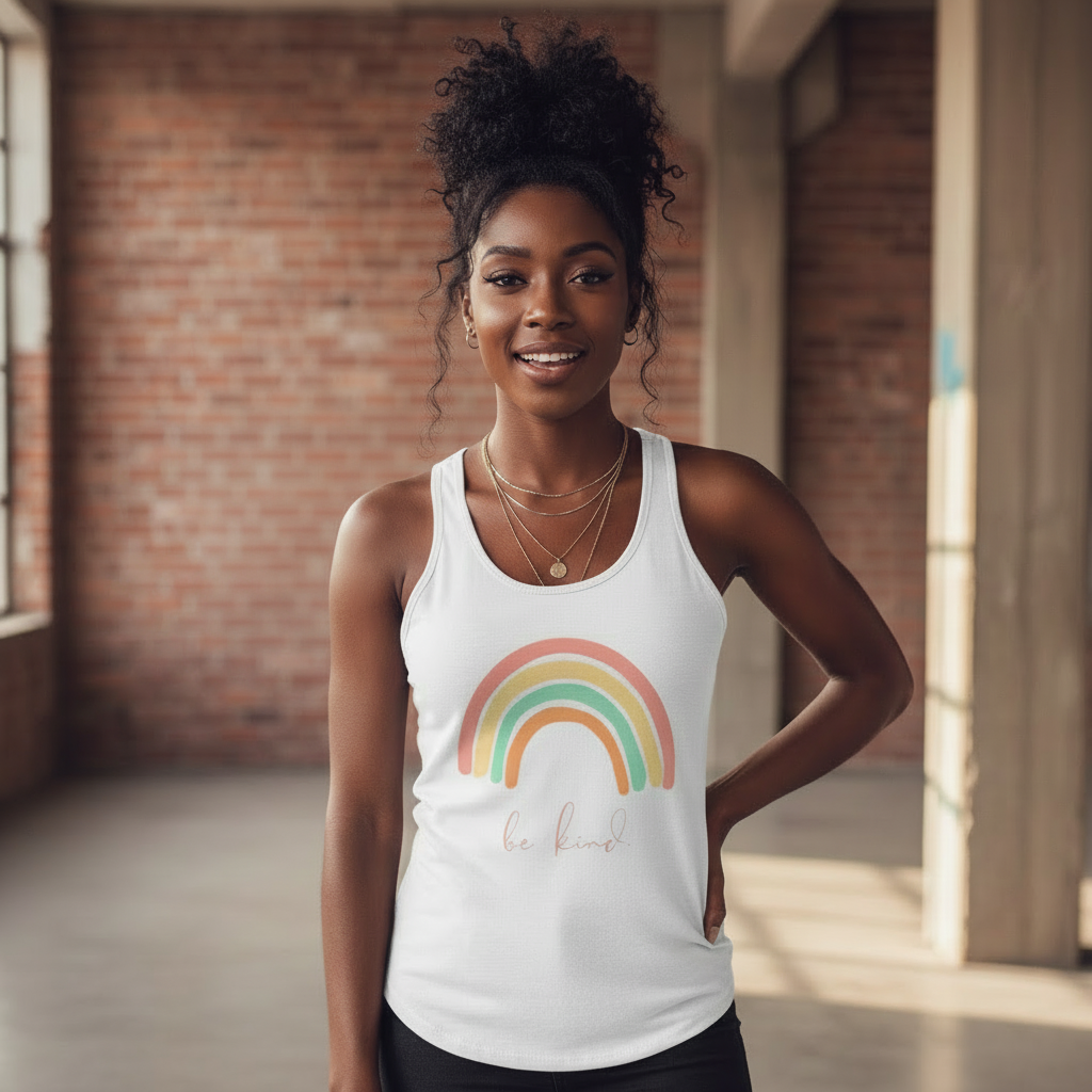 Be Kind | Boho Rainbow Tank Top