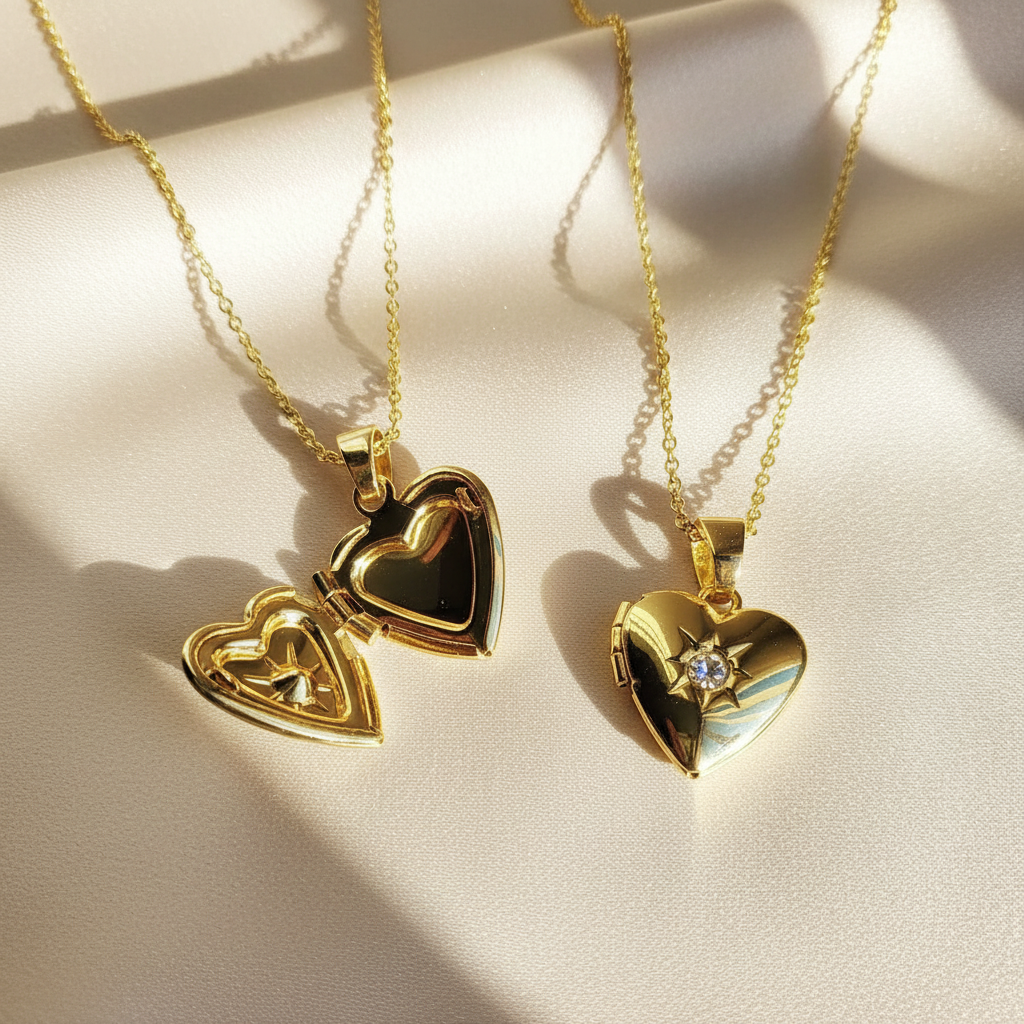 HEART | 14k Gold-Filled Heart Locket Necklace | Spiritual Jewelry for Women | Keepsake of Love, Faith & Purpose