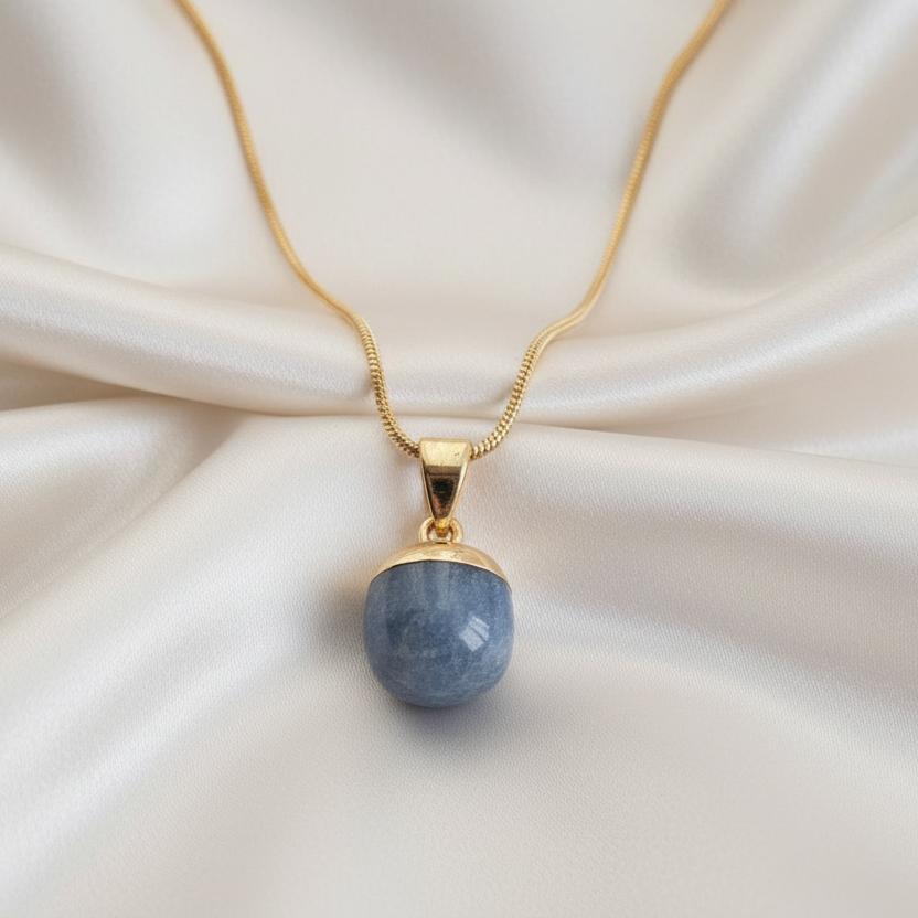 ANGELITE | 14k Gold-Plated Crystal Necklace