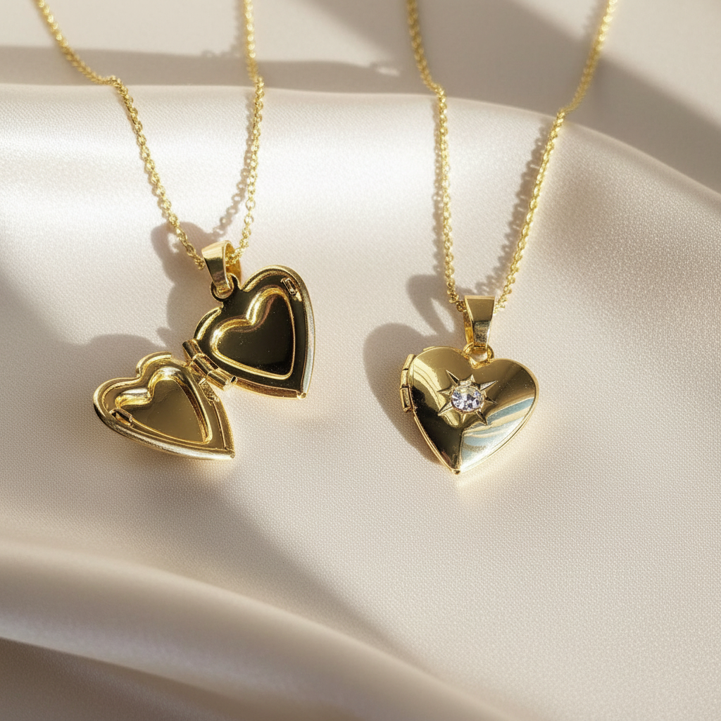 HEART | 14k Gold-Filled Heart Locket Necklace | Spiritual Jewelry for Women | Keepsake of Love, Faith &amp; Purpose