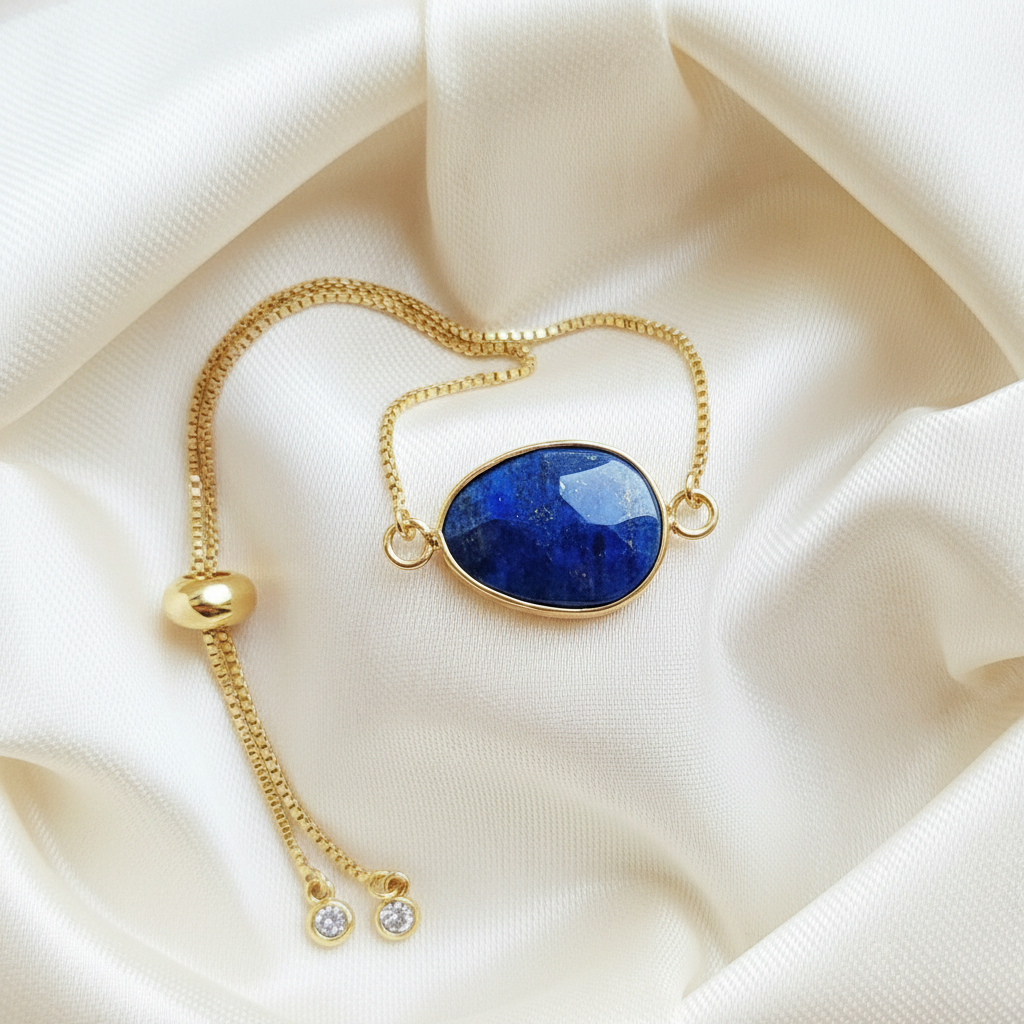 LAPIS LAZULI | 14k Gold Tennis Bracelet