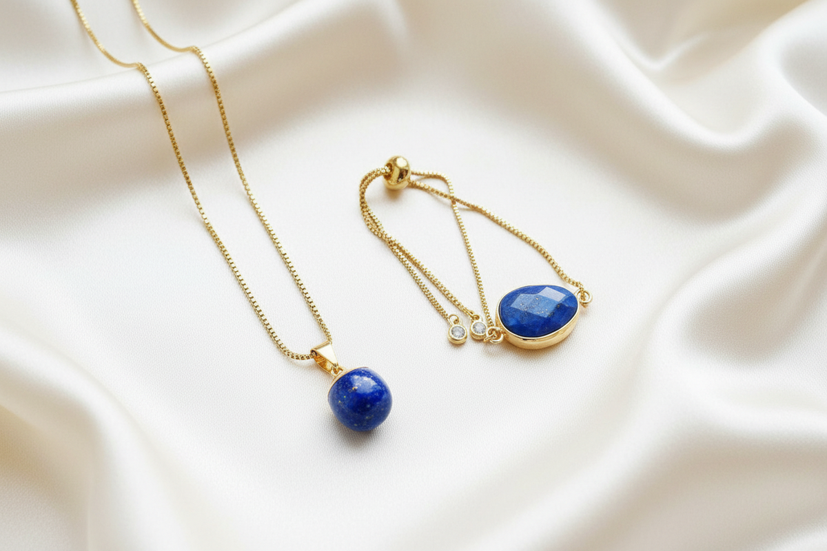 LAPIS LAZULI | 14k Gold Tennis Bracelet