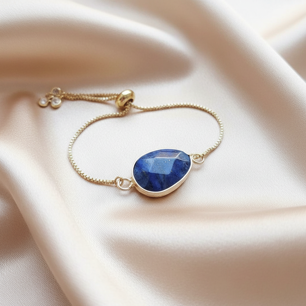 LAPIS LAZULI | 14k Gold Tennis Bracelet