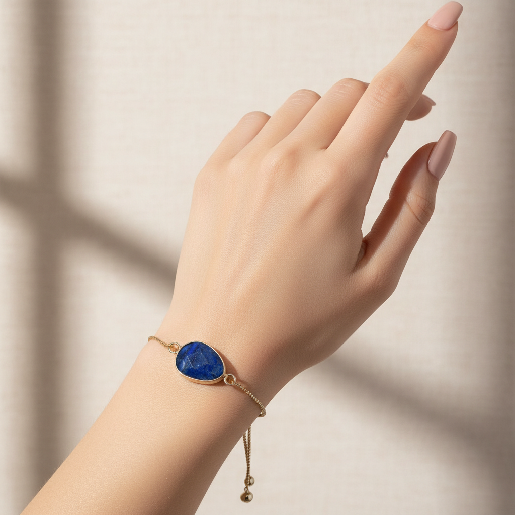 LAPIS LAZULI | 14k Gold Tennis Bracelet