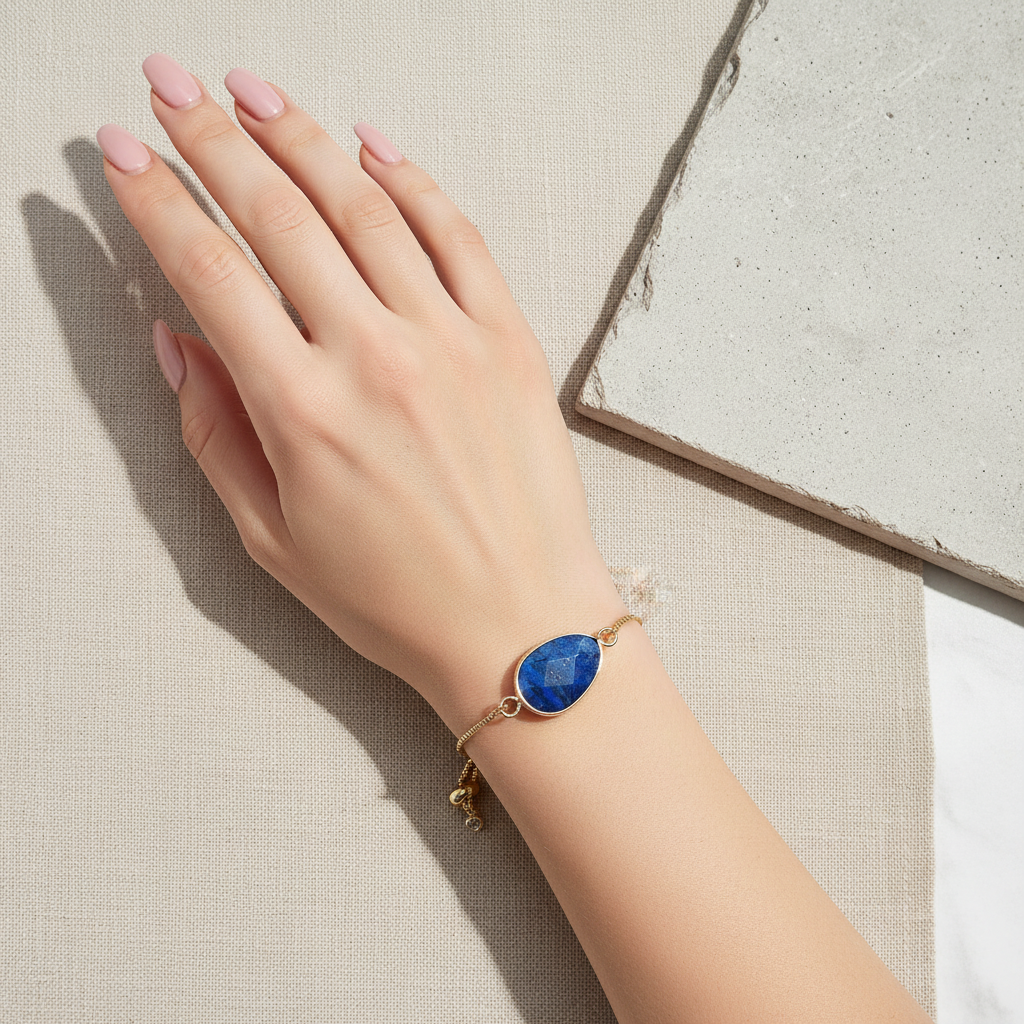 LAPIS LAZULI | 14k Gold Tennis Bracelet