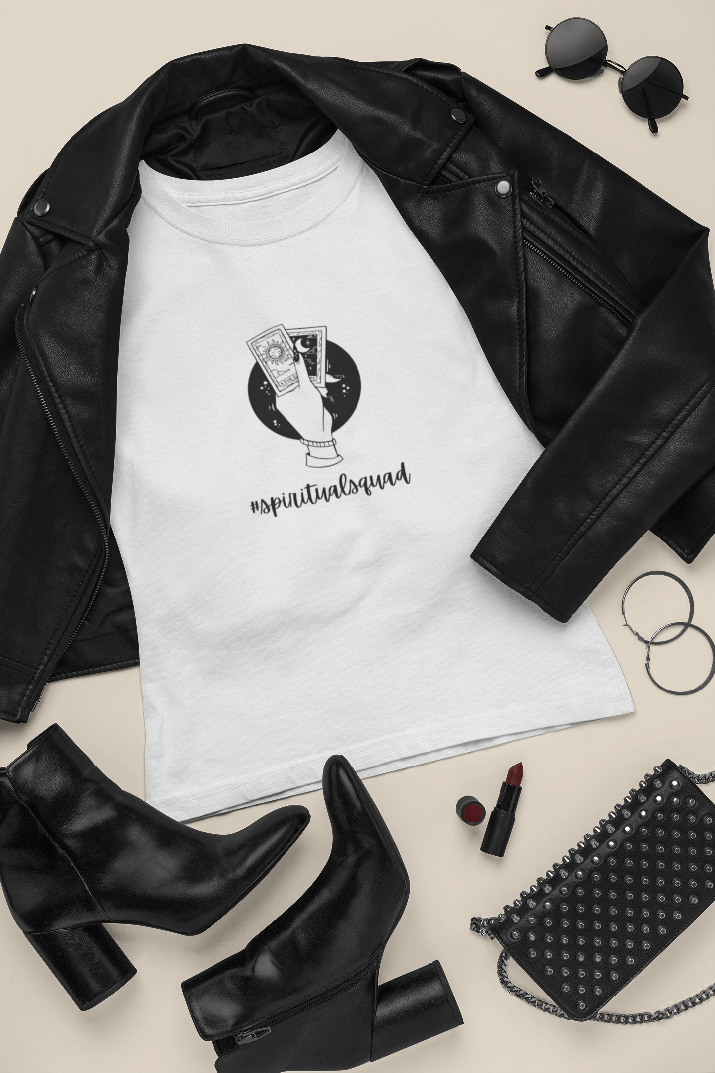 Spiritual Squad | Witchy Aesthetic Tarot T-Shirt