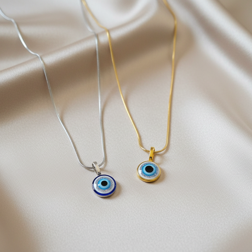 Nazar Evil Eye Necklace | Minimalist Spiritual Jewelry