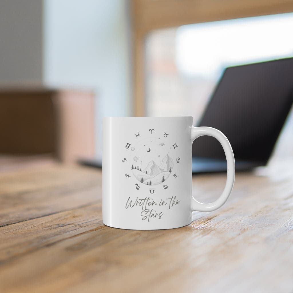 Written In the Stars | 11 oz Ceramic Tea & Coffee Mug | Astrology Gifts | Zodiac Gift