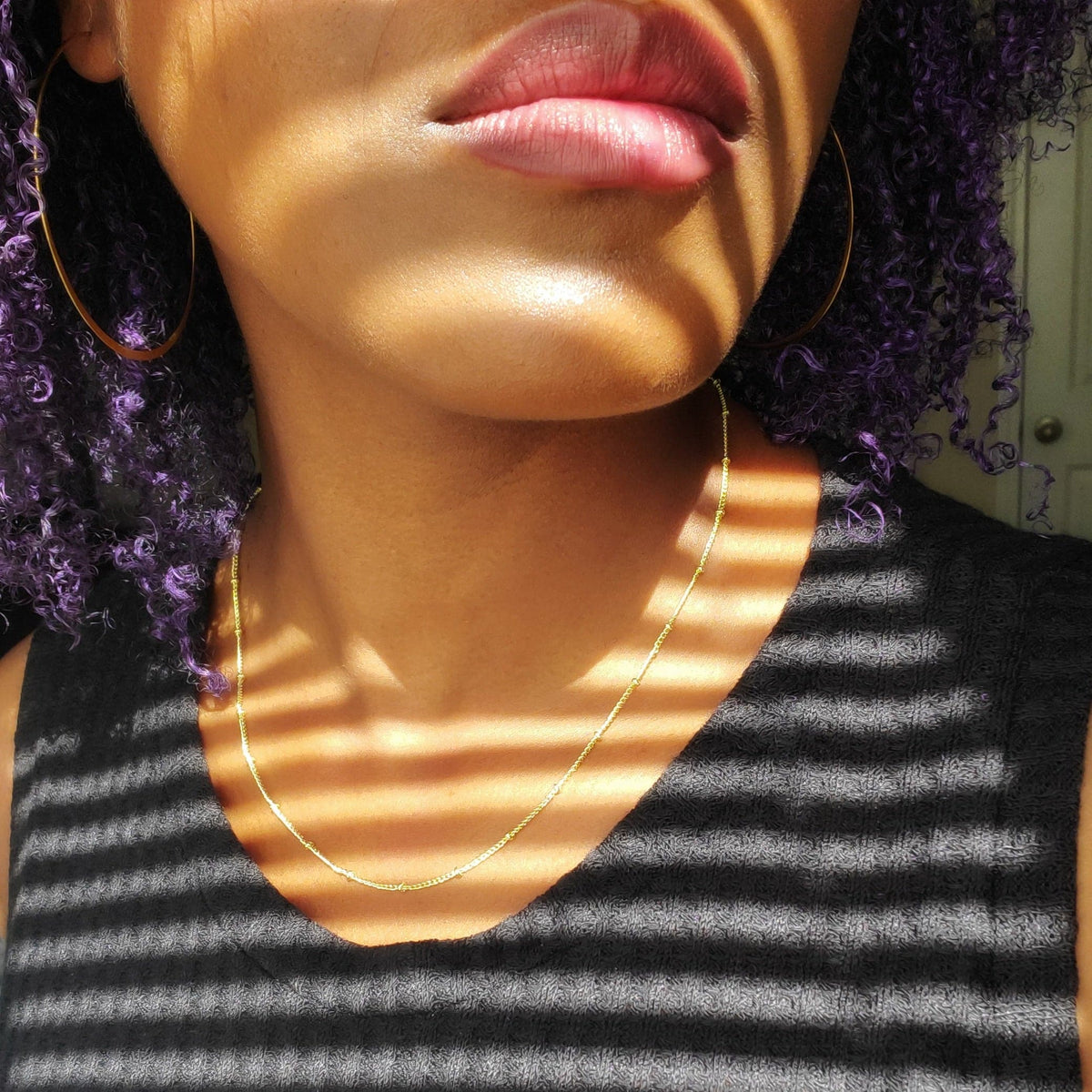 SATELLITE | 14K Gold Satellite Chain Necklace