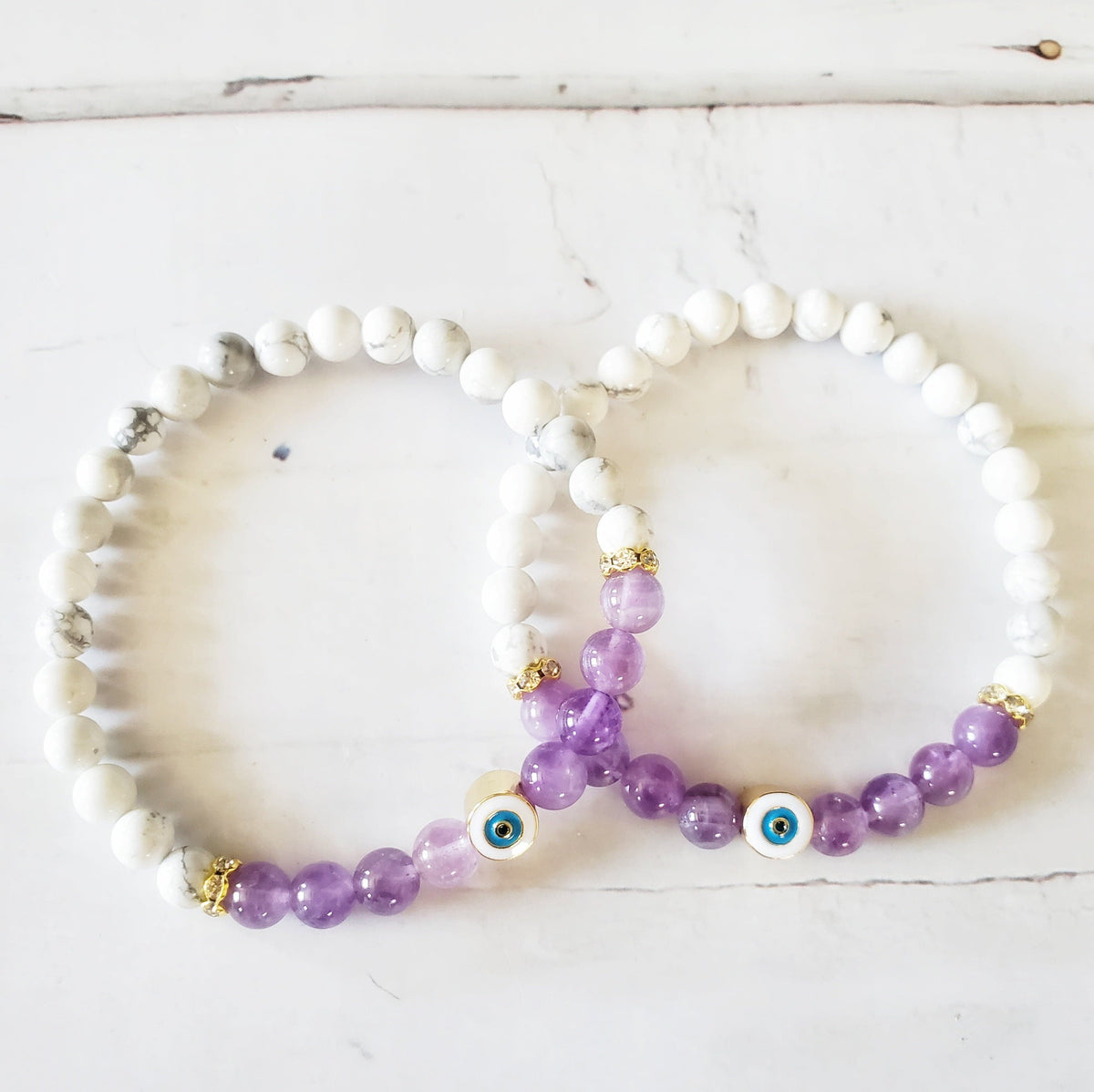 GUARDIAN | Aquamarine Amethyst Howlite Bracelet
