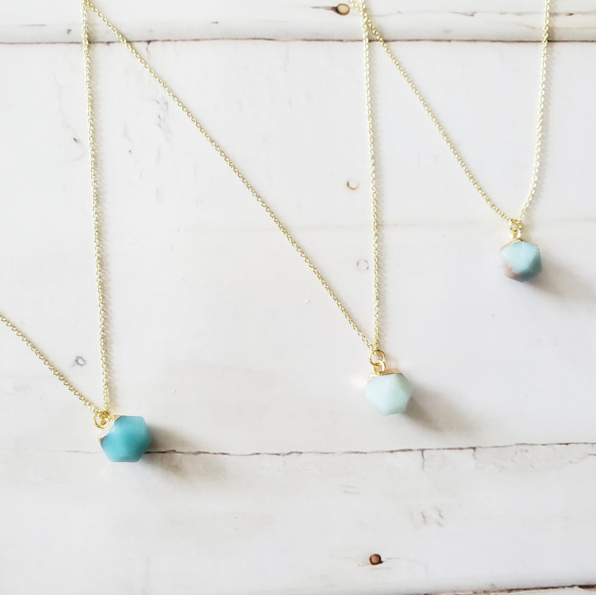 amazonite, raw amazonite, crystal healing, throat chakra healing, minimalist crystal jewelry, 14k gold crystal necklace, witchy jewelry, witchy necklace, intention crystals, manifestation crystal, abundance crystals