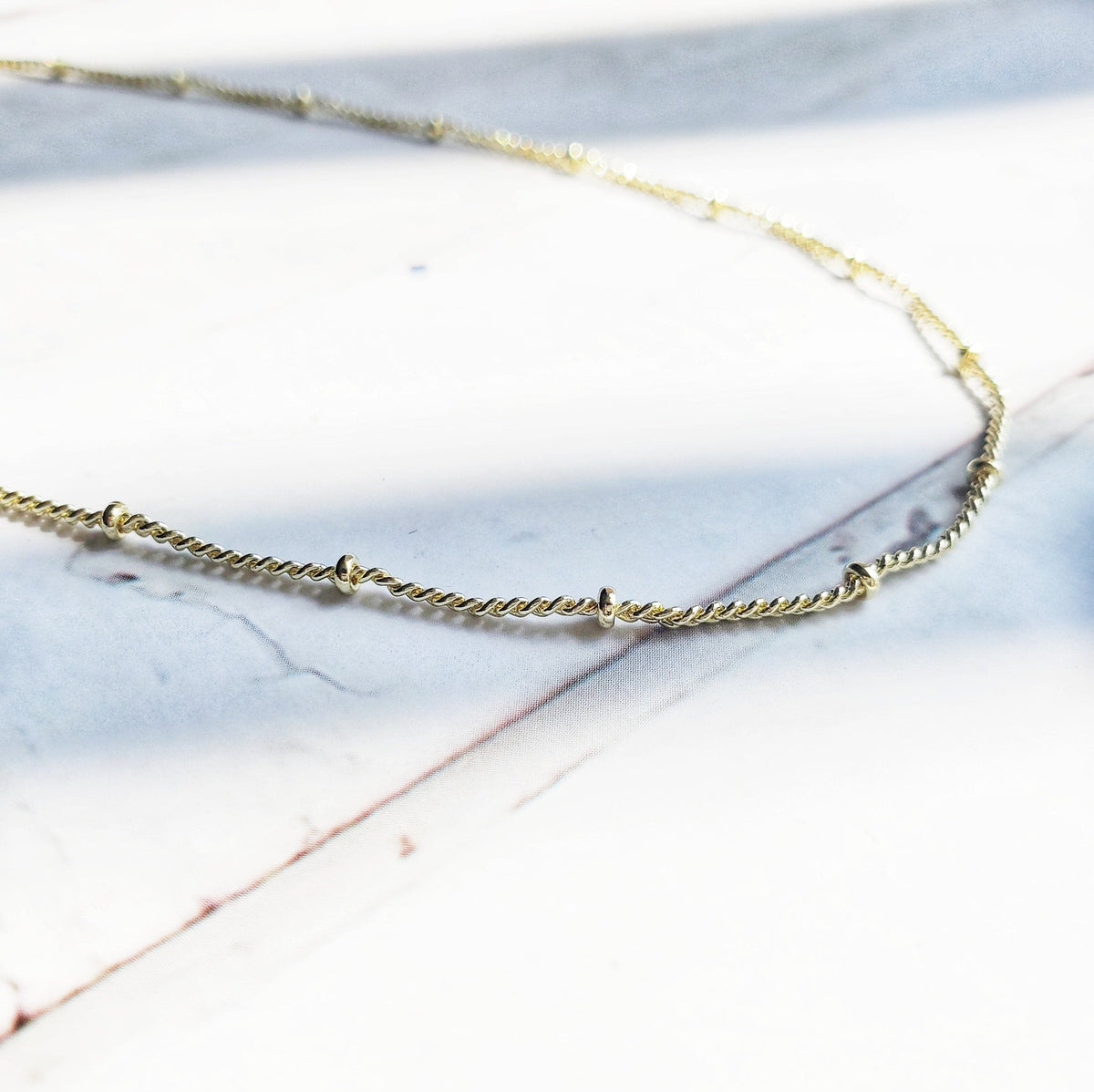 SATELLITE | 14K Gold Satellite Chain Necklace