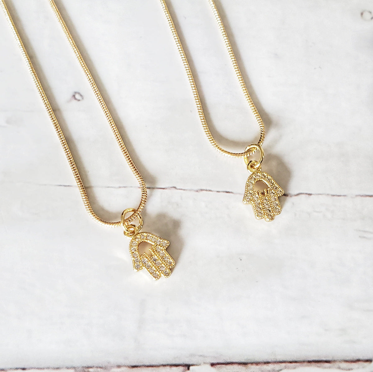 HAMSA | 18K Gold Snake Chain Necklace