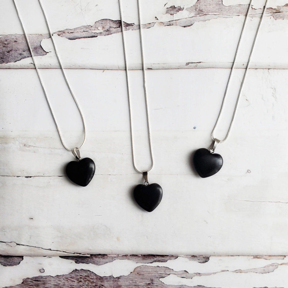 ONYX |  925-Silver Snake Chain Gemstone Necklace