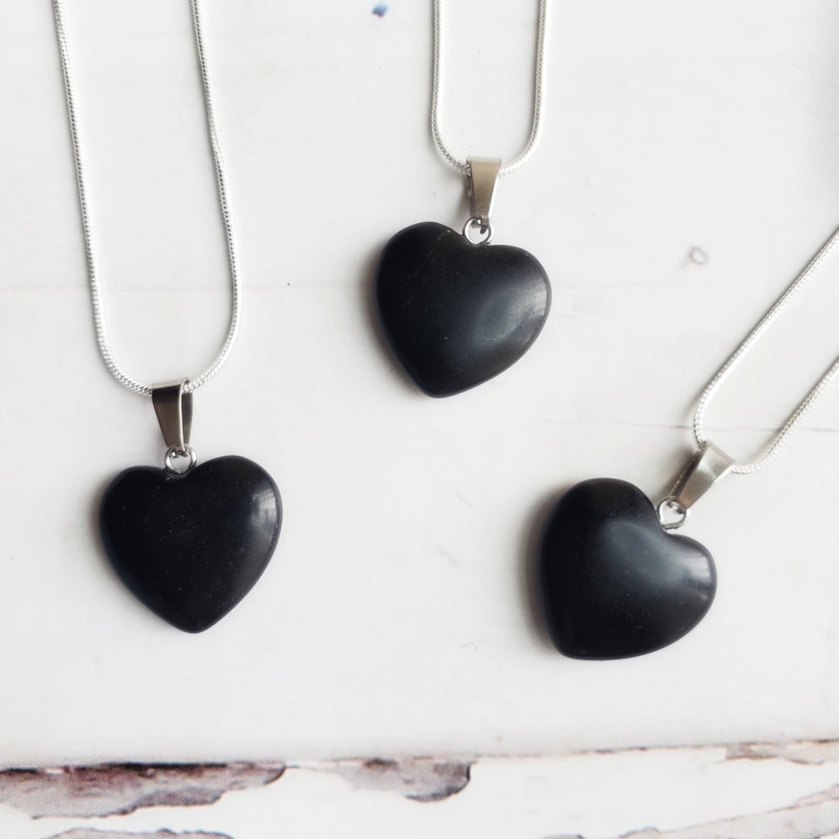 ONYX |  925-Silver Snake Chain Gemstone Necklace