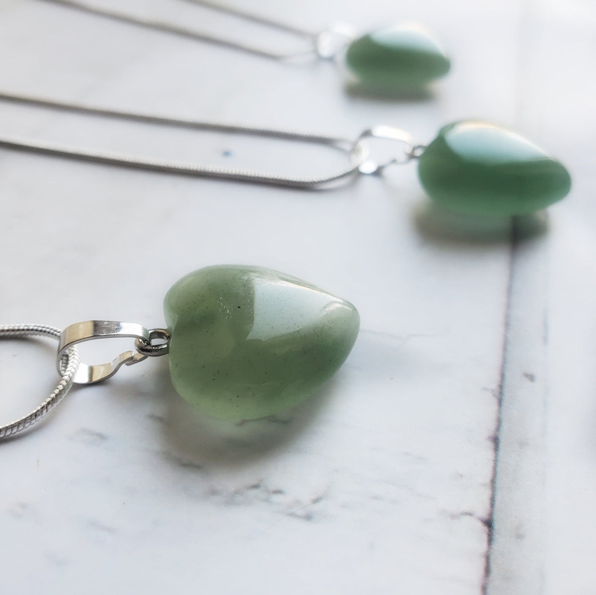 AVENTURINE | Sterling Silver Crystal Necklace