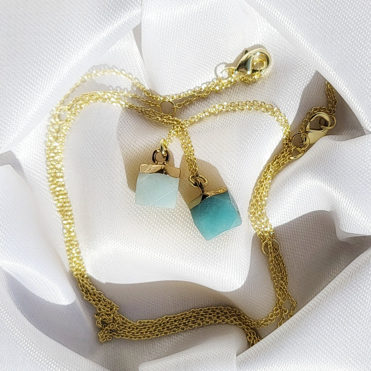 AMAZONITE | 14k Gold Gemstone Necklace