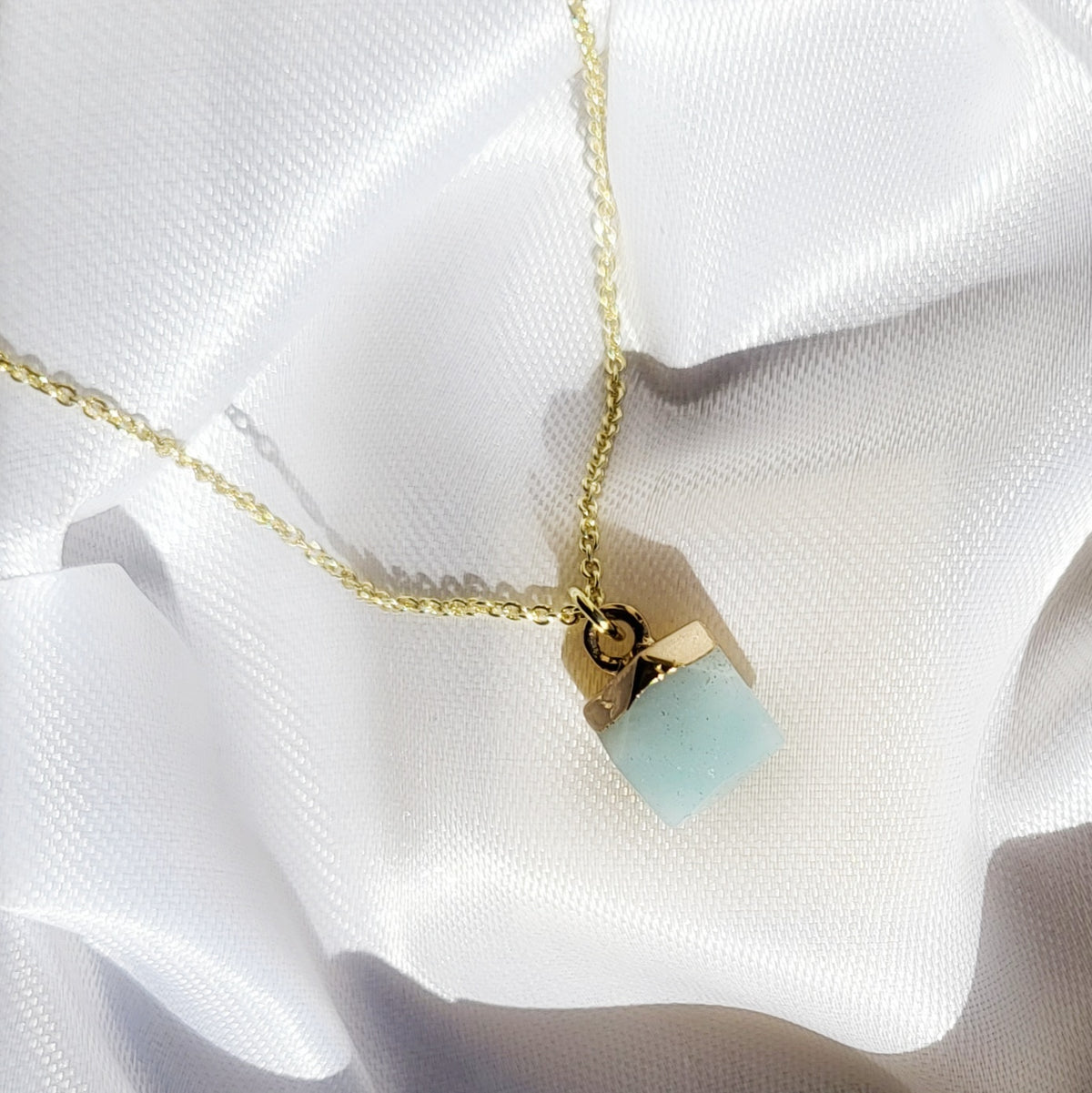 AMAZONITE | 14k Gold Gemstone Necklace