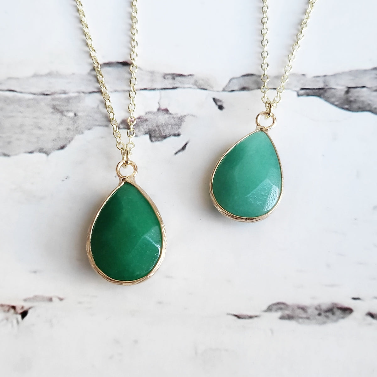 JADE | 14k Gold Cable Chain Pendant Necklace