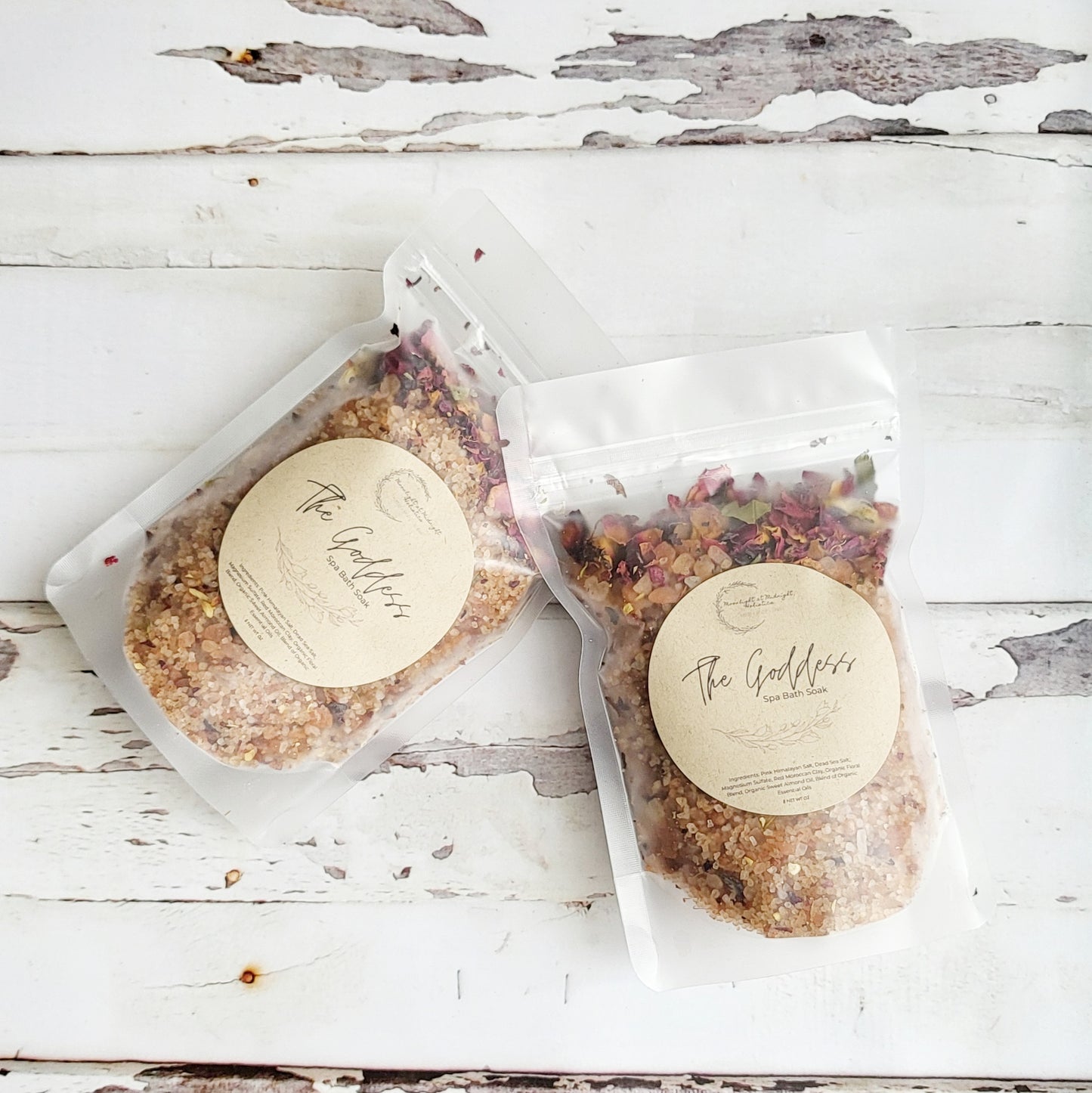 GODDESS Bath Salt |Pink Himalayan & Dead Sea Salt | Floral Bath Soak for Attraction and Beauty| All Natural Ingredients |Aromatherapy |Vegan