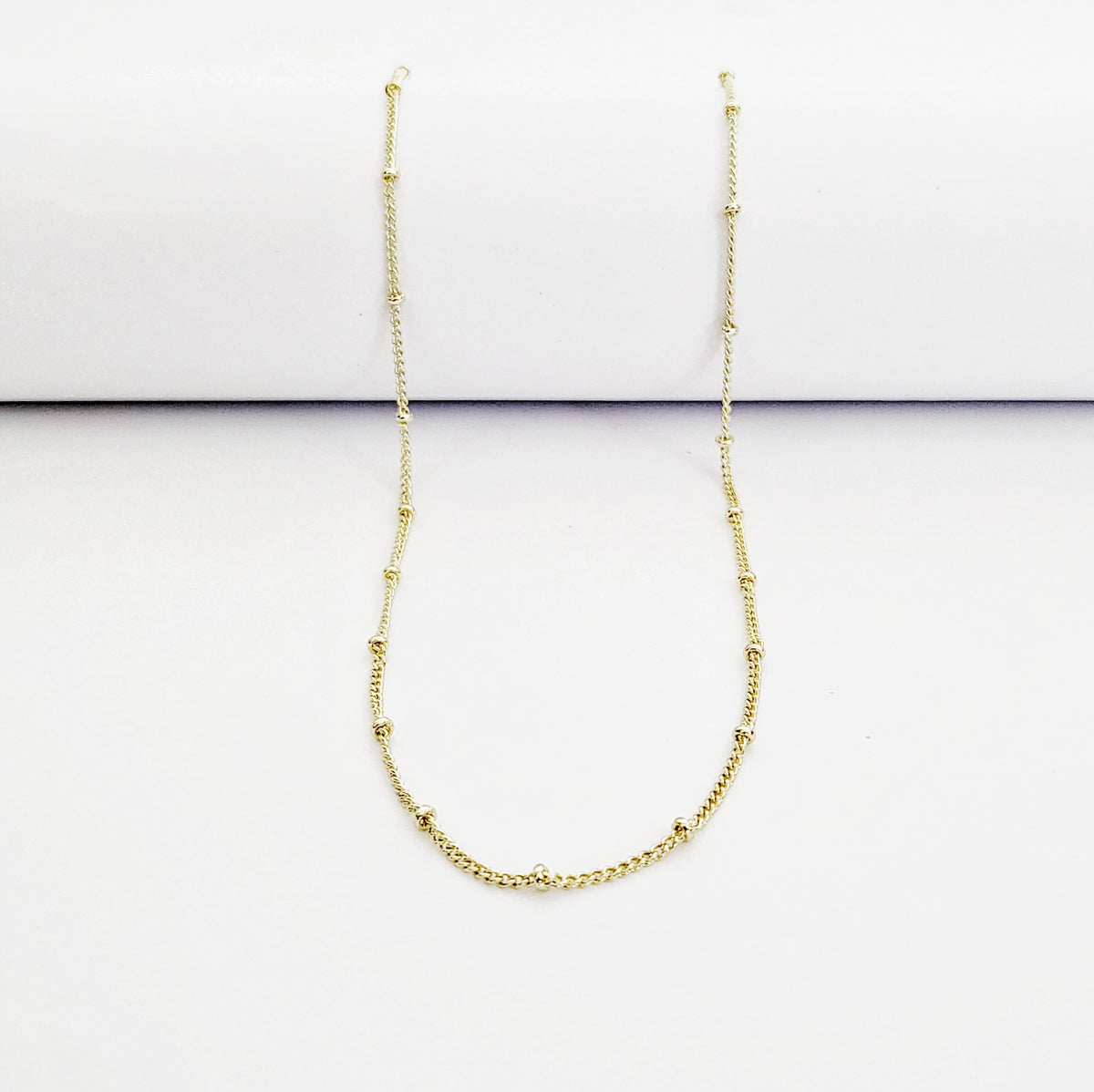 SATELLITE | 14K Gold Satellite Chain Necklace