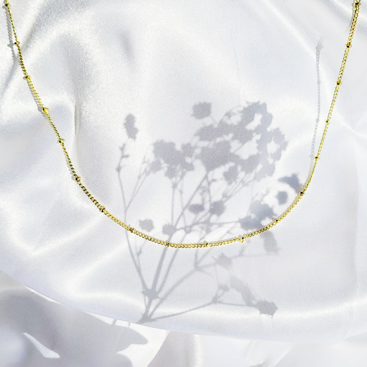 SATELLITE | 14K Gold Satellite Chain Necklace