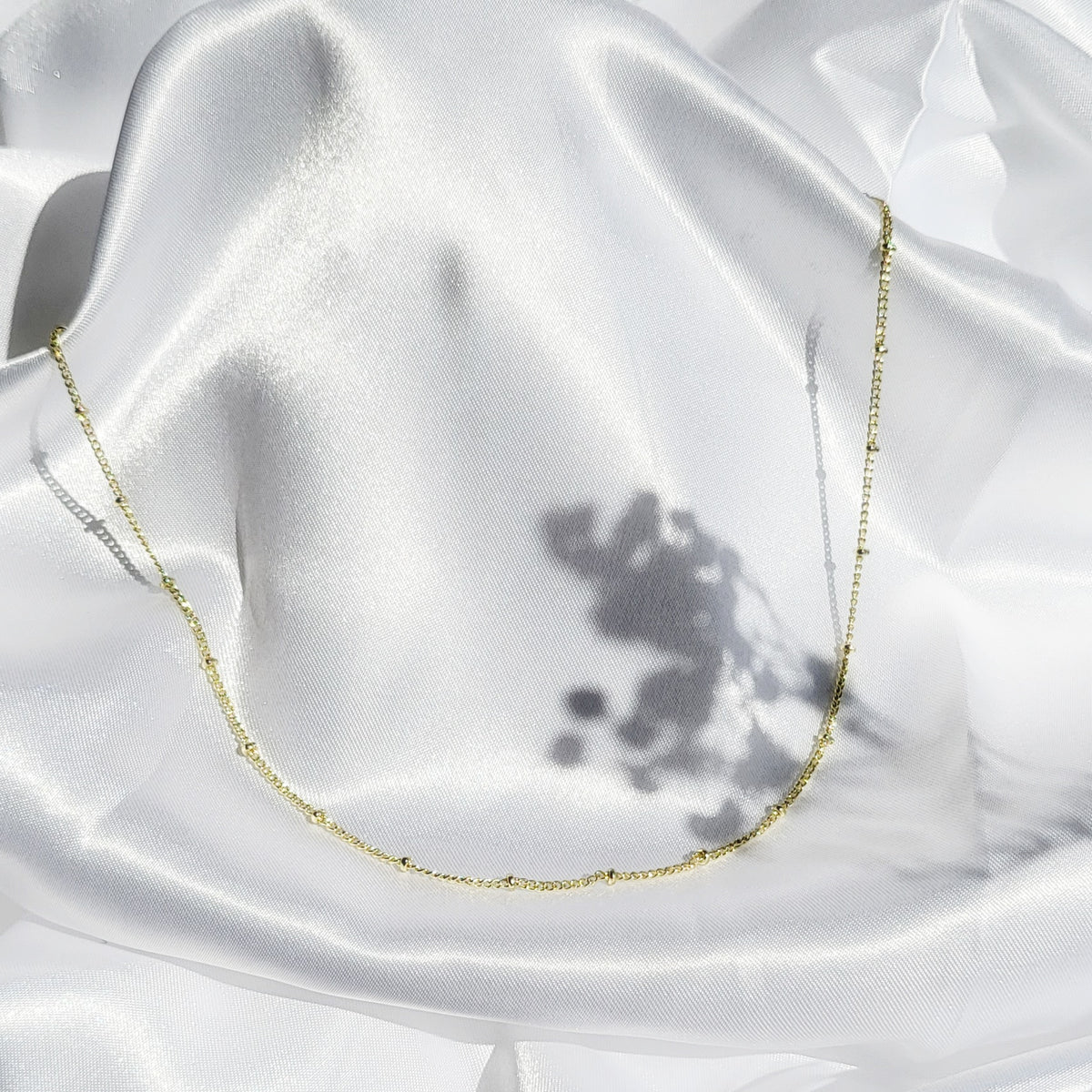 SATELLITE | 14K Gold Satellite Chain Necklace
