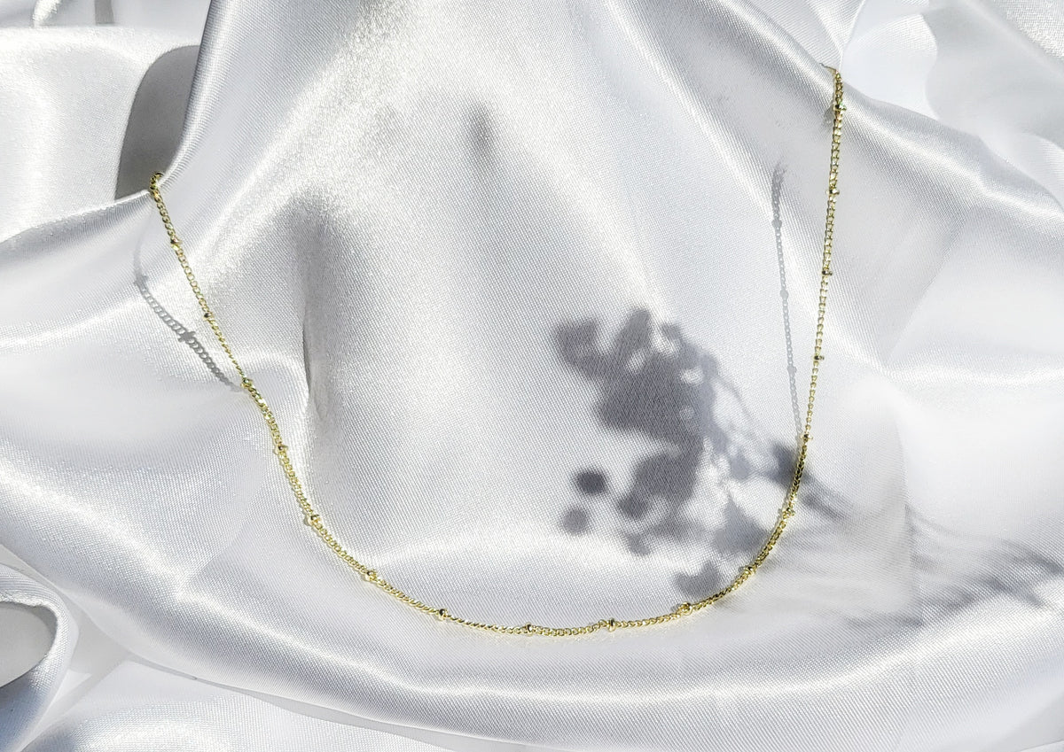 SATELLITE | 14K Gold Satellite Chain Necklace