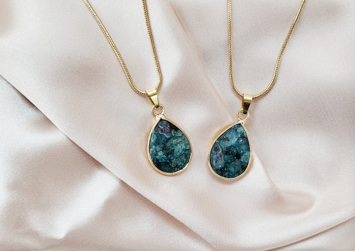 EPIDOTE | 14k Gold-Filled Crystal Healing Necklace