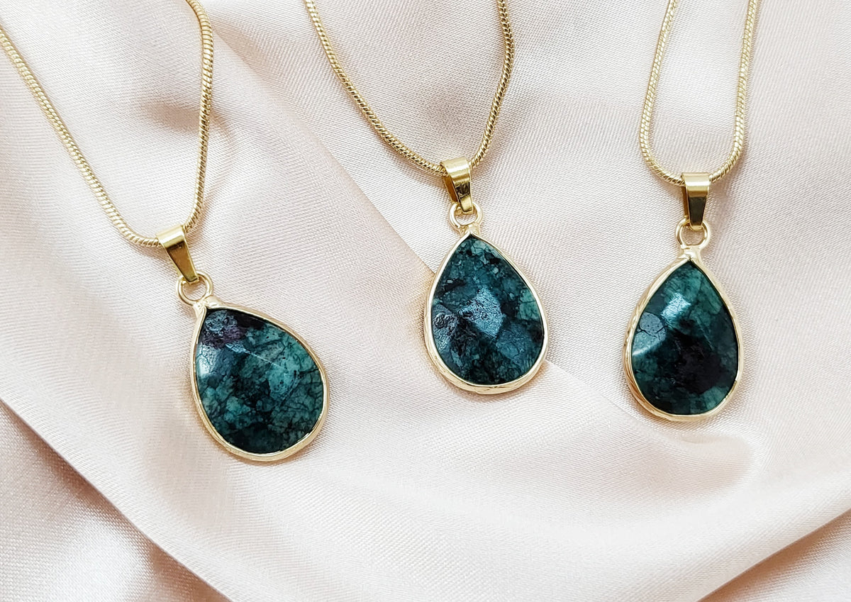 EPIDOTE | 14k Gold-Filled Crystal Healing Necklace