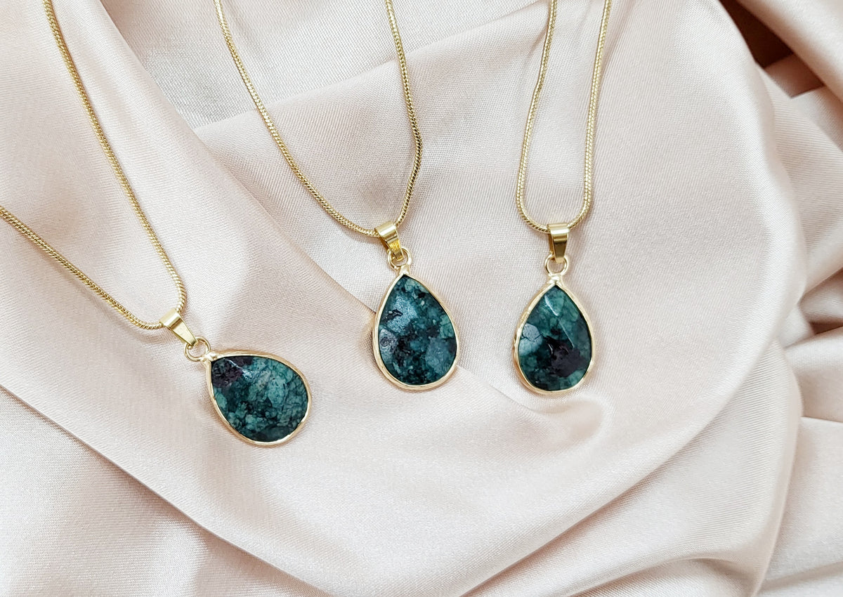 EPIDOTE | 14k Gold-Filled Crystal Healing Necklace