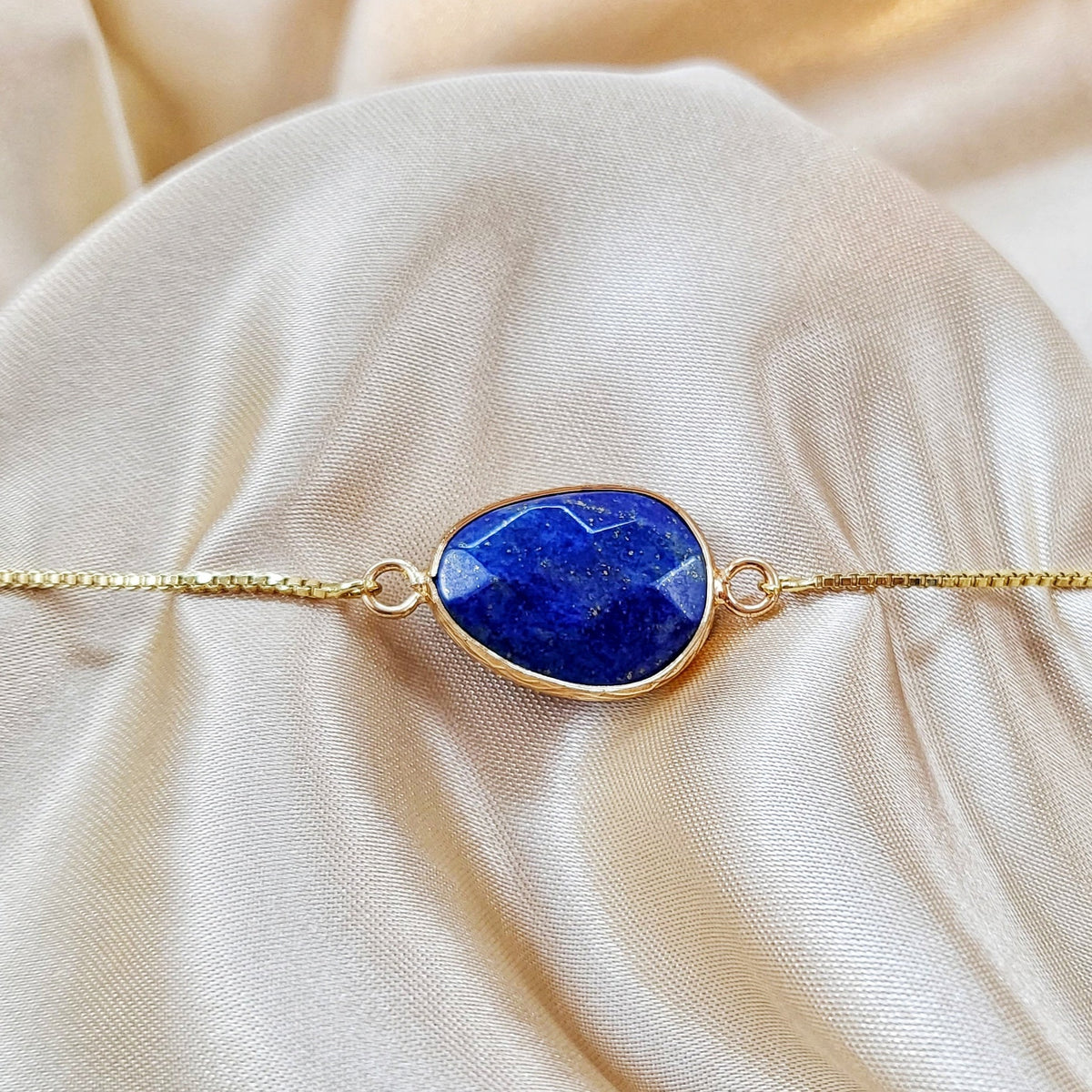 LAPIS LAZULI | 14k Gold Tennis Bracelet