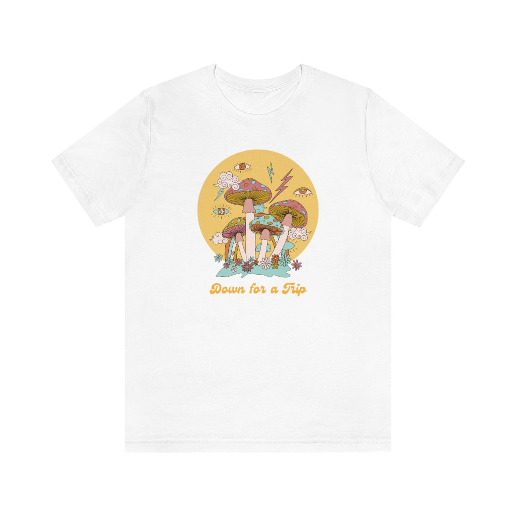 Down For a Trip | Celestial Mushrooms Graphic Tee