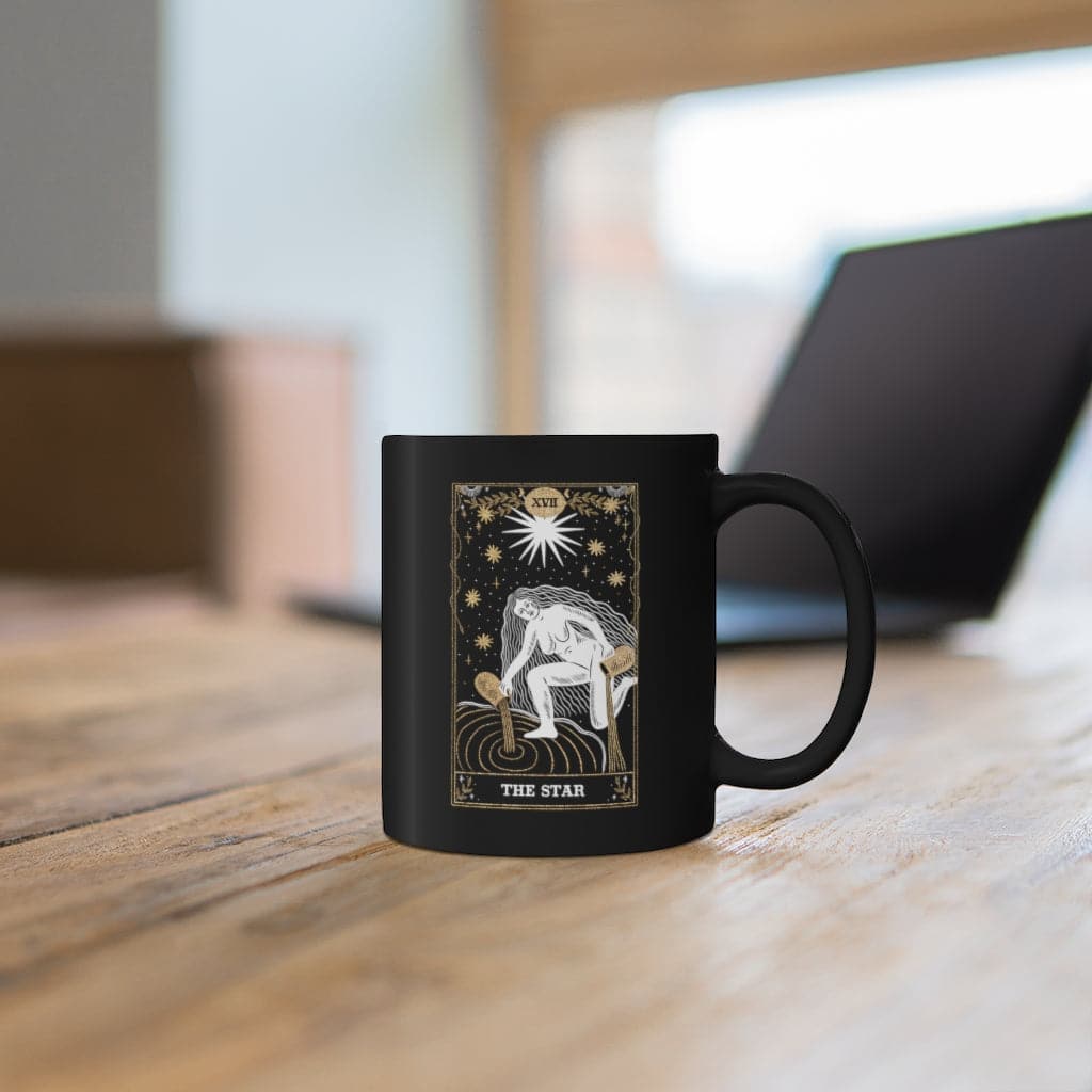 THE STAR Tarot Card Tea & Coffee Mug | Astrology Gifts | Meditation Coffee Cup | Spiritual, Mystical Gifts | Tea Leaf Reading