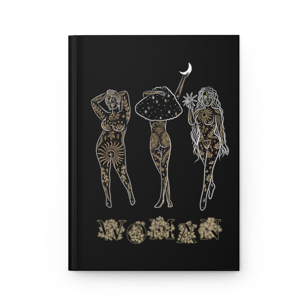 WOMAN | Manifestation Journal | Book of Shadows Grimoire | Hardcover Notebook | Feminist Gift for Her | Aphrodite Venus Astrology Gifts