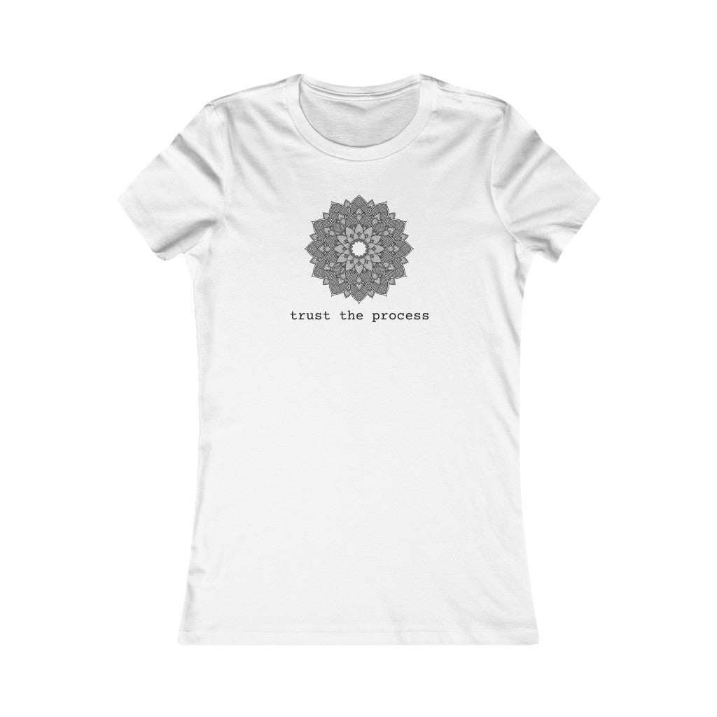TRUST THE PROCESS | Women&#39;s Graphic Tees | Inspirational Shirt | Yoga Mandela Shirt