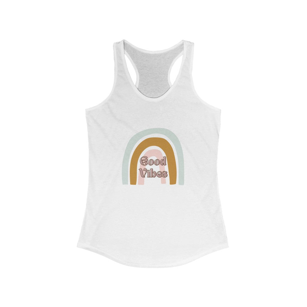 GOOD VIBES | Boho Rainbow Tank Top