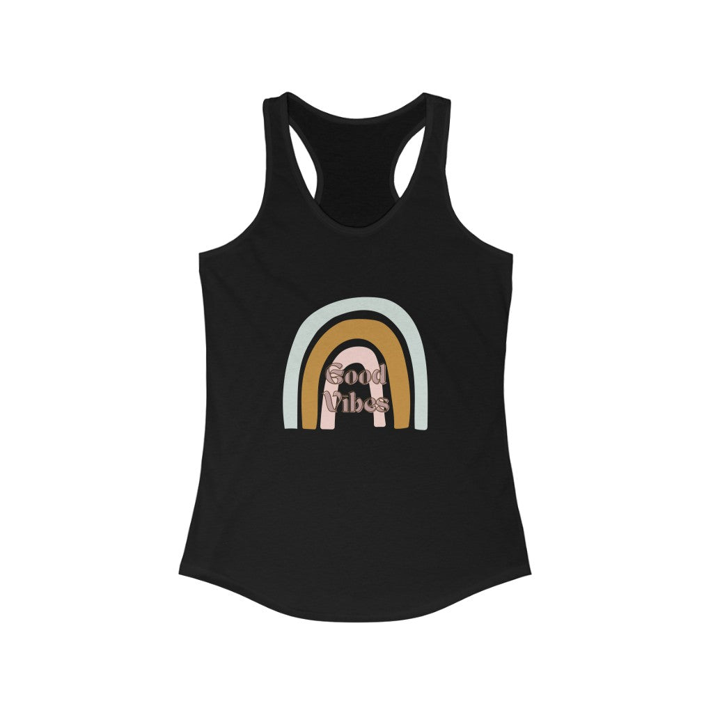 GOOD VIBES | Boho Rainbow Tank Top
