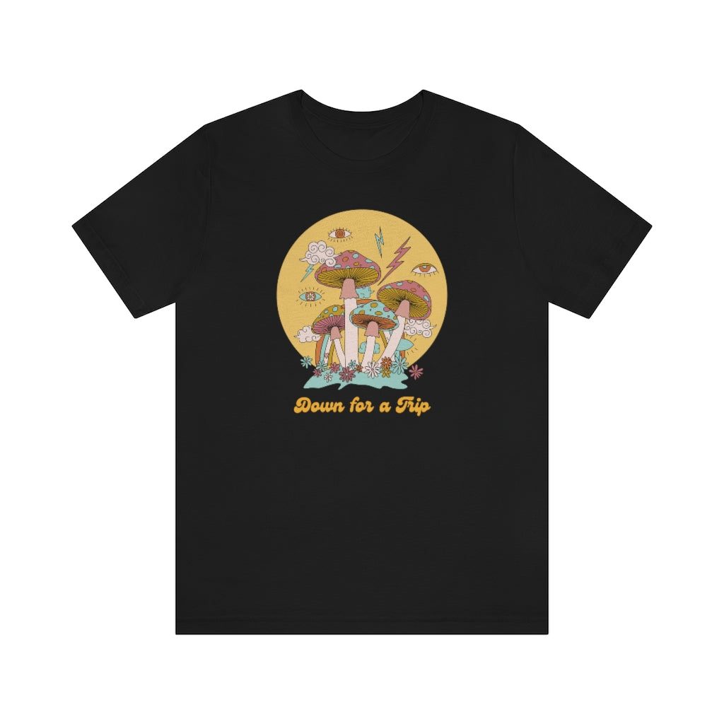 Down For a Trip | Celestial Mushrooms Graphic Tee