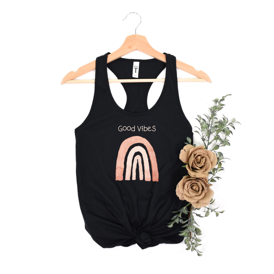 Good Vibes Rainbow Tank Top