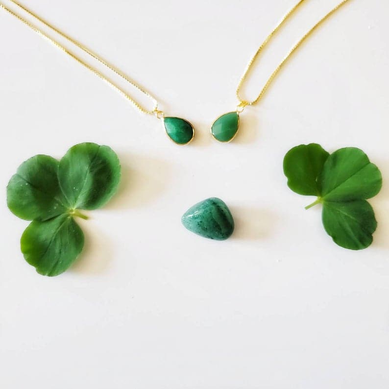 AVENTURINE | 14k Gold Crystal Healing Necklace