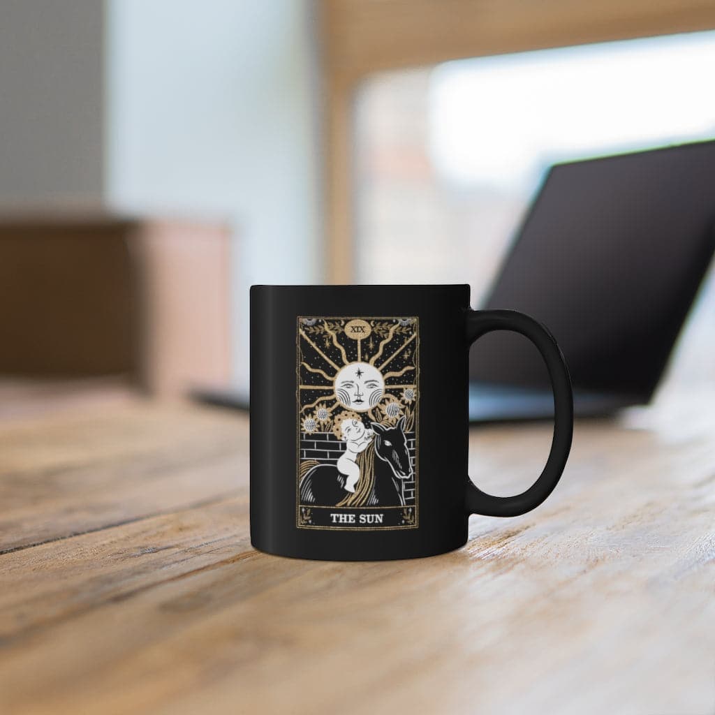 THE SUN Tarot Card Tea & Coffee Mug |  Astrology Gifts | Meditation Coffee Cup | Spiritual, Mystical Gifts | Tea Leaf Reading