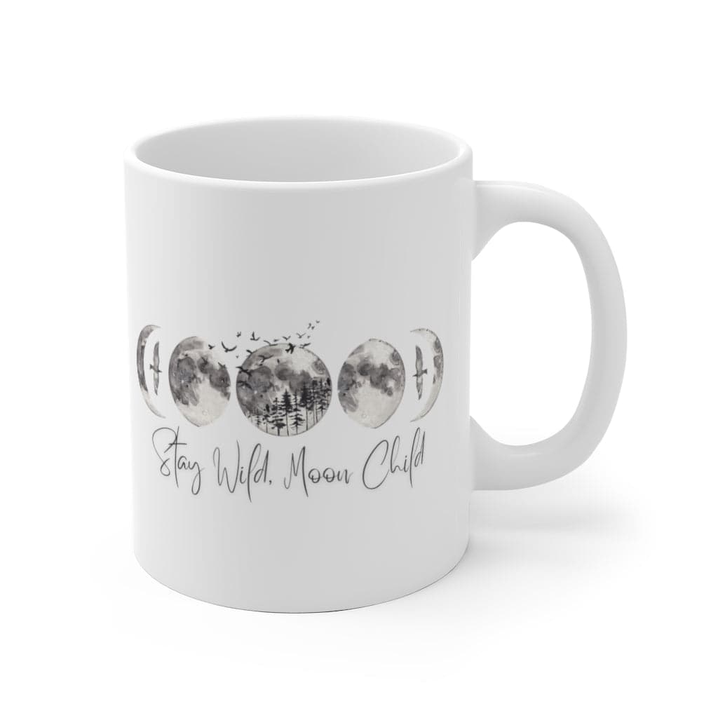 Stay Wild, Moon Child | Celestial Tea & Coffee Mug | Astrology Gifts | Meditation Coffee Cup | Spiritual, Mystical Gifts | Tea Leaf Reading