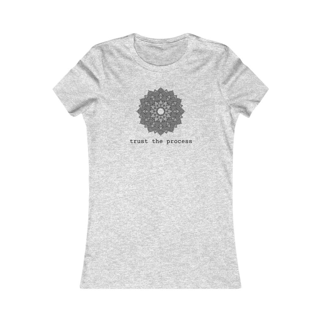 TRUST THE PROCESS | Women&#39;s Graphic Tees | Inspirational Shirt | Yoga Mandela Shirt