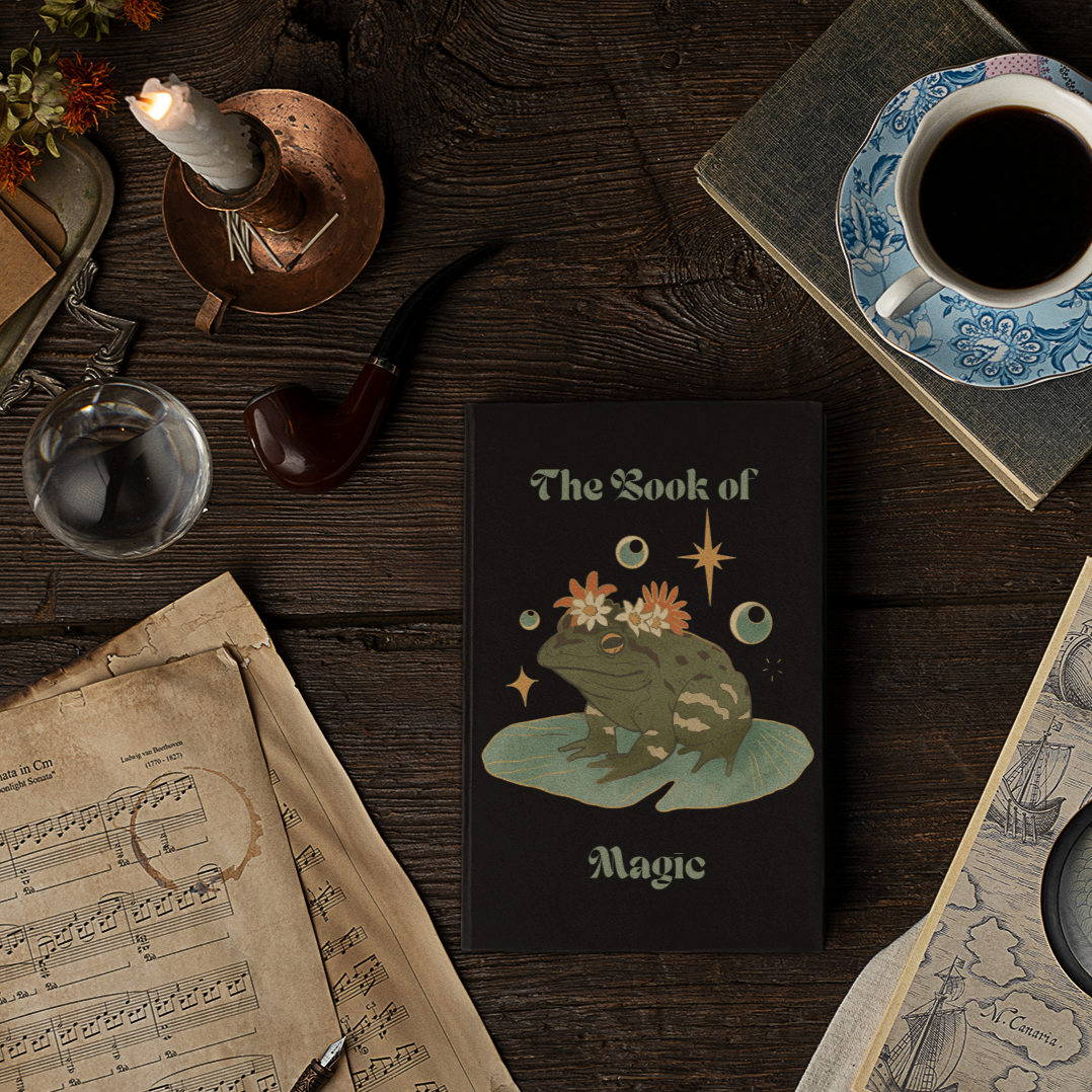 The Book of Magic | Hippie Frog and Toad Manifesting Journal