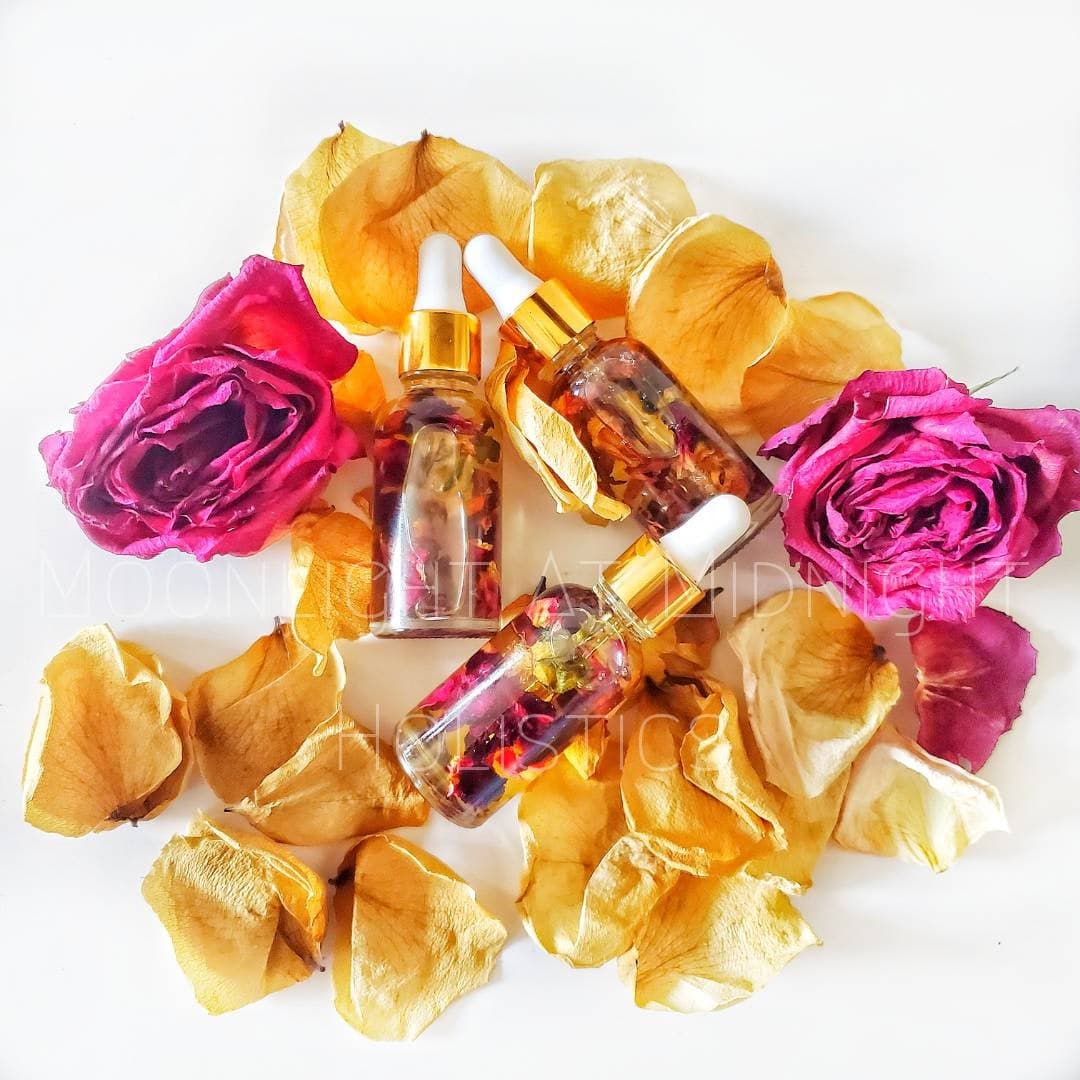THE GODDESS | Floral Hydrating Face, Hair, and Nail Elixir | Organic, Vegan-Friendly Skin & Hair Care | Rose and Geranium Aromatherapy