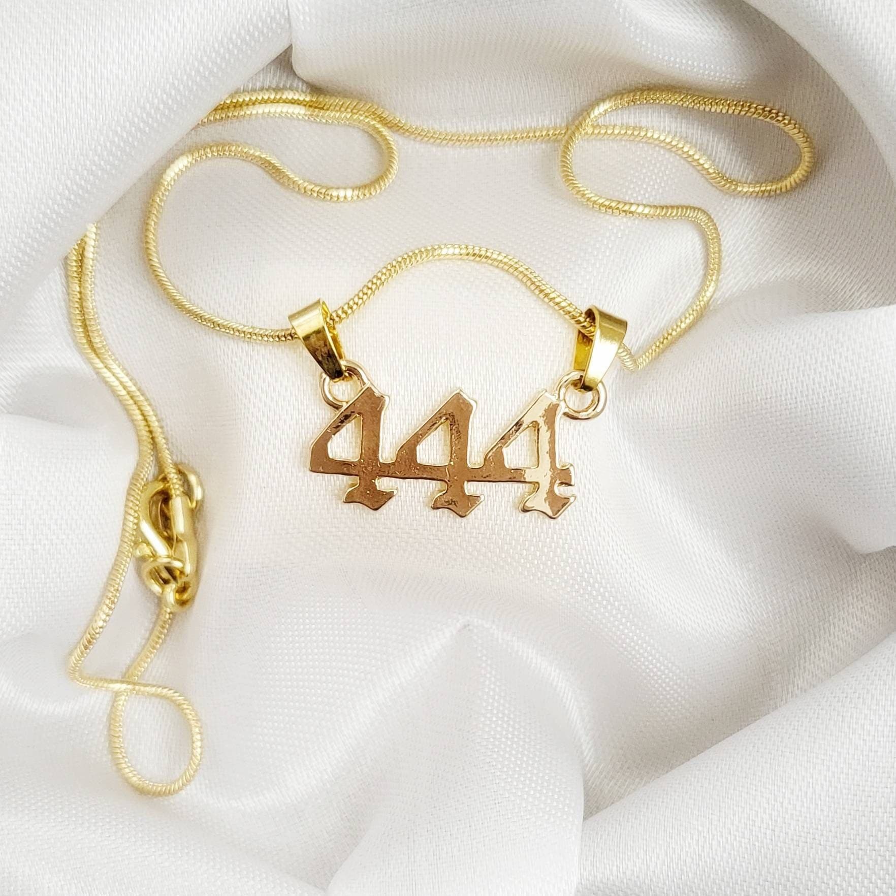 SYNCHRONICITY | Angel Number Necklace | Gold 111, 222, 333, 444, 555, 666, 777, 888, 999 Jewelry | Metaphysical Lucky Numerology Gift |