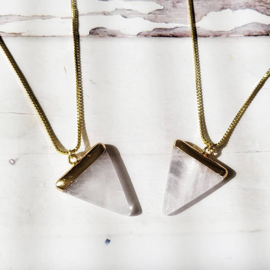 RAW CLEAR QUARTZ | 14K Gold Crystal Necklace | Manifesting Gemstones | Metaphysical Whimsical Gifts | Minimalist Boho Spiritual Jewelry