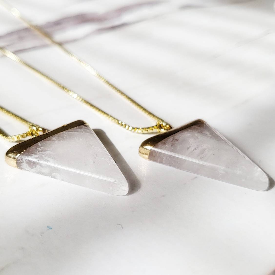 RAW CLEAR QUARTZ | 14K Gold Crystal Necklace | Manifesting Gemstones | Metaphysical Whimsical Gifts | Minimalist Boho Spiritual Jewelry