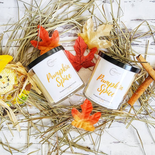 PUMPKIN SPICE | Handmade Wood Wick Beeswax Candle | Aromatherapy Candles | Tumbler Jar Candle | Sweet Scented Fall Candles | New Home Gifts